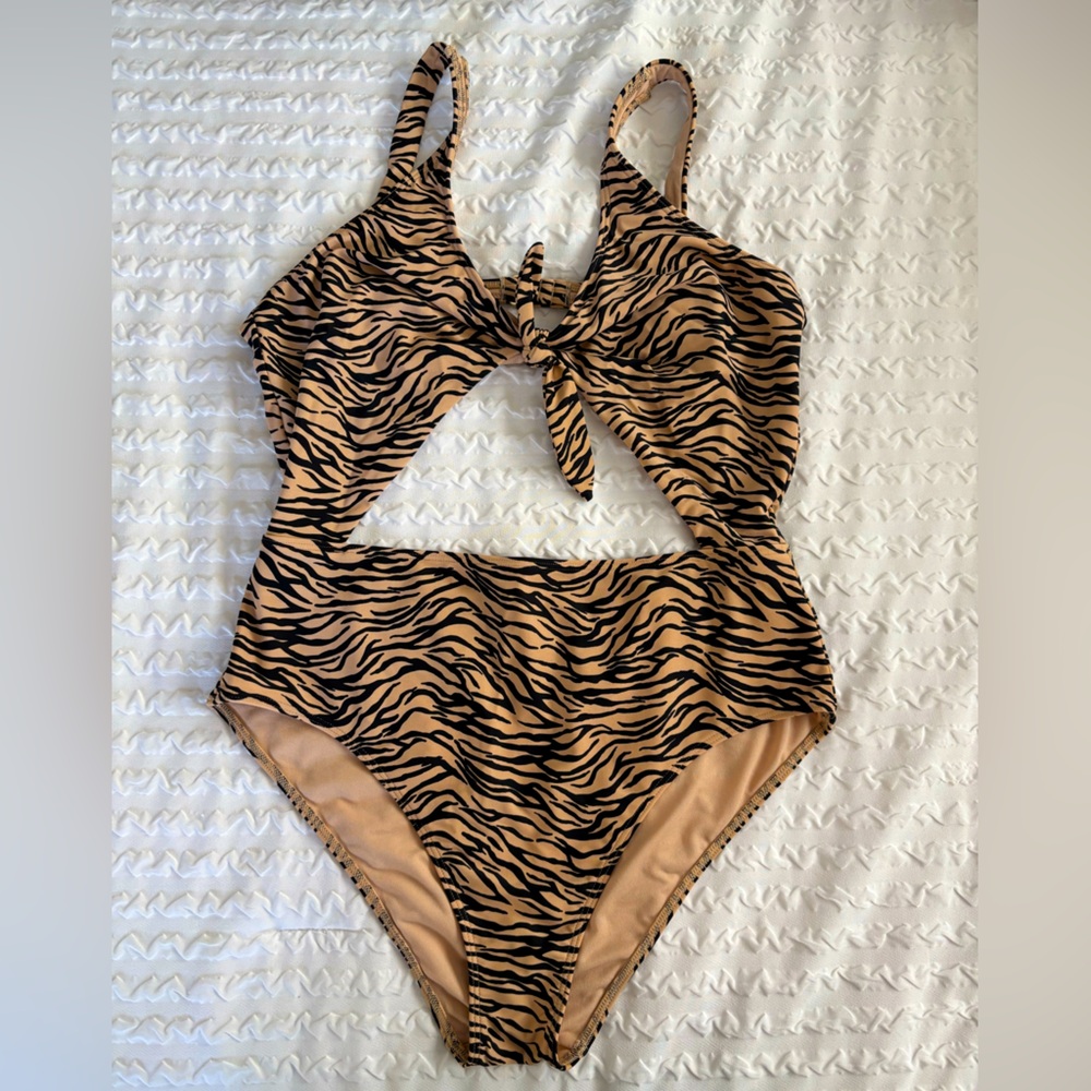 Animal Print One-Piece Swimsuit
